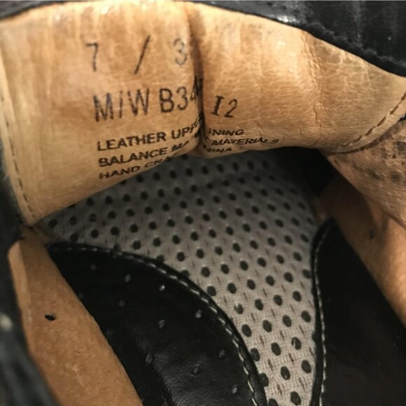 Born Shoes Womens Size 7 Black Leather Lace Up Casual Comfort Oxford EU 38 B3448 - Picture 7 of 9